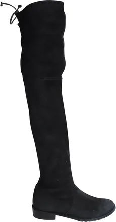 Stuart Weitzman Lowland Over The Knee Boots in Black Suede