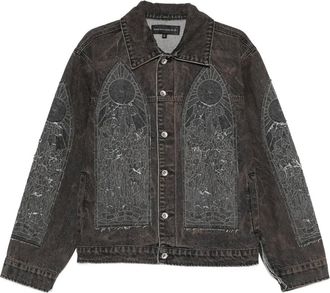 Who Decides War by Ev Bravado Giacca denim Mechanic - Marrone