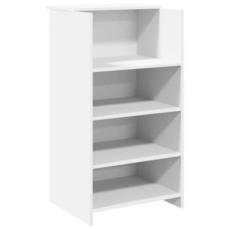 Berkfield Home Reception Desk White 55x50x103.5 cm Engineered Wood