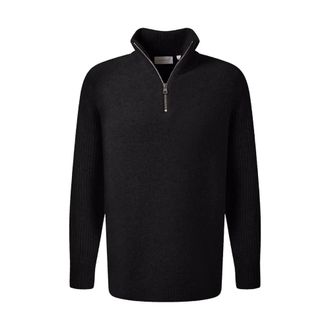 Baldessarini Kafka Gebreide Trui - Heren - Coltruien - Zwart - 2XL - Truien & Vesten