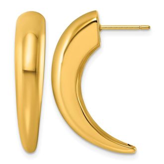 Diamond2Deal 18K Yellow Gold Pointed Fashion Stud Earrings
