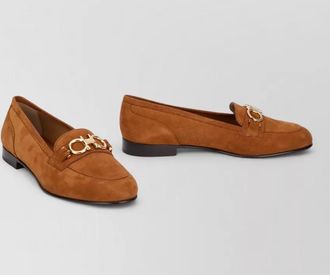 Ferragamo suede leather mules