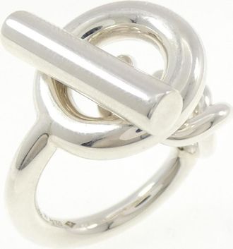Herm&egrave;s Silver 925 Band Ring (Pre-Owned)