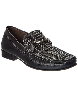 Donald J Pliner Dannie Woven Leather Loafer