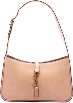 Saint Laurent Pre-owned Le 5 a 7 - Dames - Vintage Schoudertas - Beige - ONE Size - Leer - Vintage