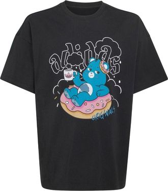 adidas (GS) adidas x Care Bears Slim 3 Stripes T-Shirt Asia Sizing Black KS1733
