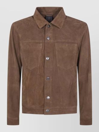 Giorgio Brato leather shirt jacket