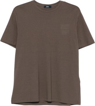Herno 8800 Moro Tee - Heren - T-shirts - Bruin - 2XL - Katoen - Tops