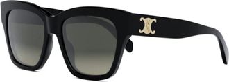 Celine Stijlvolle Cl 40253I - unisex - Zonnebrillen - Zwart - 55 MM - Accessoires