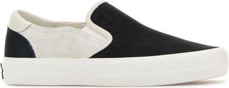 Amiri Mens Black Leather Laguna Slip Ons Sneaker