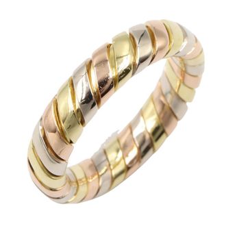 Bulgari Gold Silver Yellow Gold (18K) Pink Gold (18K) White Gold (18K) Band Ring (Pre-Owned)
