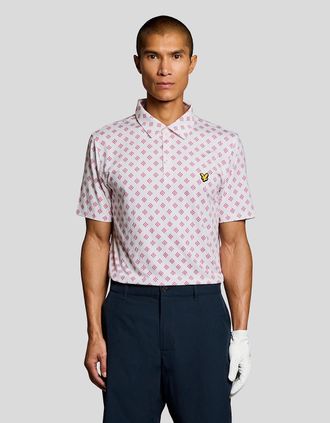 Lyle & Scott Lyle And Scott Mens Argyle Print Polo Shirt - Size: XS