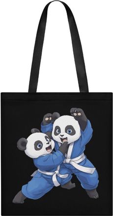 Generic Panda Bears Jiu Jitsu Womens Tote Casual Shopping Bag Lightweight Shoulder Bags Hobos Handbag for Work Travel Daily 35x40cm