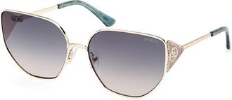 Guess GU7875 33W Womens Sunglasses Gold Size 60