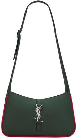 Saint Laurent Dark Green Econyla Le 5 a 7 Shoulder Bag