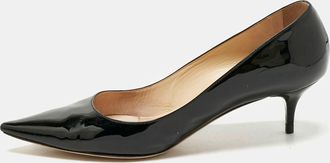 Jimmy Choo London Black Patent Leather Romy Pumps