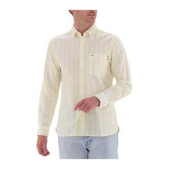 Tommy Hilfiger Overhemden, Heren, Veelkleurig, XL, Katoen, Bold Oxford Stripe Casual Overhemd