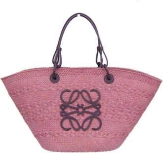 Loewe Pre-owned Tote Bags, female, Pink, Size: ONE SIZE Pre-owned Leather shoulder-bags