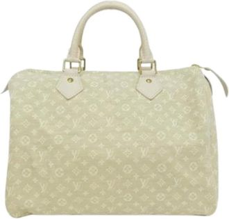 Louis Vuitton Pre-owned Canvas Handtas - Dames - Vintage Handtas - Beige - ONE Size - Vintage