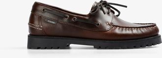 Scalpers Dan 2 Boat Shoes in Darkbrown at Nordstrom, Size 40