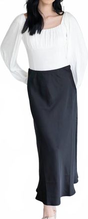 Tribal Midnight Midi Skirt In Black