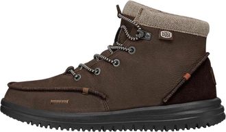 Hey Dude Bradley 40189-255 Boots Men Brown Leather Lace Up Moc Toe Ankle SHOP345