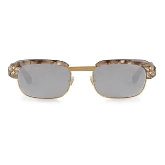 Gucci Klassieke rechthoekige zonnebril - Heren - Zonnebrillen - Bruin - ONE Size - Accessoires