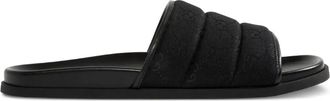 Gucci Gewatteerde sandalen met GG-patroon - Zwart