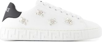 Versace Womens La Greca Sneaker White Others