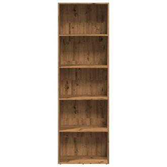 Berkfield Home Decorative Bookcase Artisian Oak 60x30x189 cm Engineered Wood in Brown | Size: 60 x 30 x 189 cm