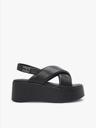 Tommy Hilfiger Sandalias con cu&ntilde;a y tiras acolchadas