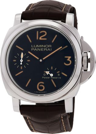 Officine Panerai Pre-owned Panerai Luminor 8 Days Power Reserve Mens Hand Wound Watch PAM00795