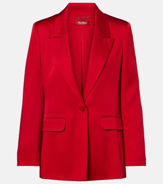 Max Mara Satin cr&ecirc;pe blazer