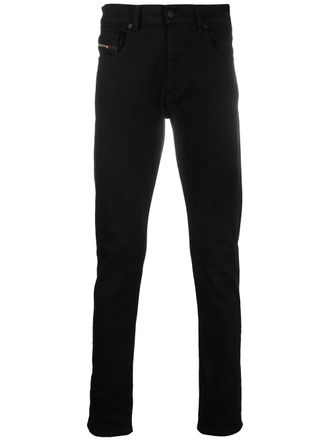 Diesel 2019 D-Strukt 0688H slim-cut jeans - men - Leather/Cotton/Spandex/Elastane - 32/32 - Black