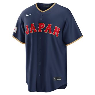 Nike Munetaka Murakami Japan National Baseball Team 2026 World Baseball Classic Nike Mens Stadium Jersey in Blue | RE260JWEW3J-VCU