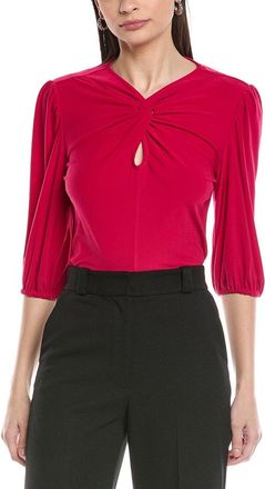 CeCe by Cynthia Steffe Cece Twist Keyhole 3/4-Sleeve Knit Top