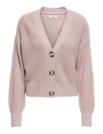 Jacqueline de Yong JdY JDYJUSTY KNT NOOS L/S Short Cardigan, Woodrose, M