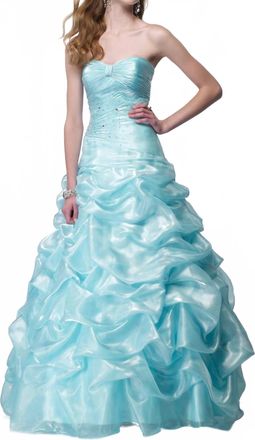 Alyce Paris Womens Prom Dress In Light Turquoise