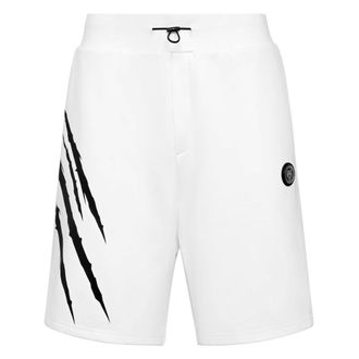 Plein Sport Heren, Korte broeken, Wit, Maat: XL Katoen