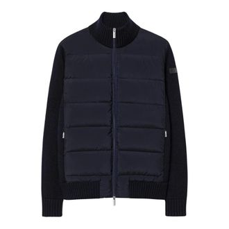 Roberto Ricci Design Wool Cash 7 Hybrid Duck Soft Knit - Heren - Jassen - Blauw - Maat: L Wol