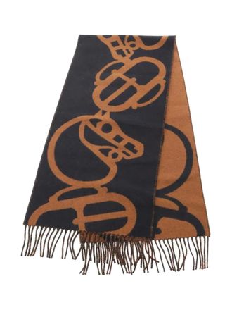 Herm&egrave;s Sciarpa con frange Boucles et Camails anni 2010 - Nero