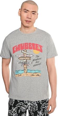 Chubbies The Fork In The Road (non Pocket Graphic T-shirt) Mens T Shirt Medium Grey/Heather : 2XL, Cotton/Spandex