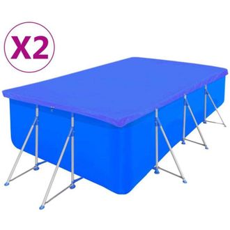 vidaXL Cubierta De Piscina 2 Unidades Rectangular Pe 540x270cm 90 G/m&sup2; Vidaxl