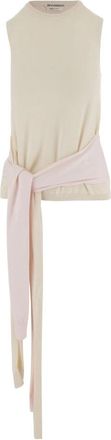J.W.Anderson Tanktop met tailleband - Dames - Tops zonder mouwen - Beige - S - Katoen - Tops