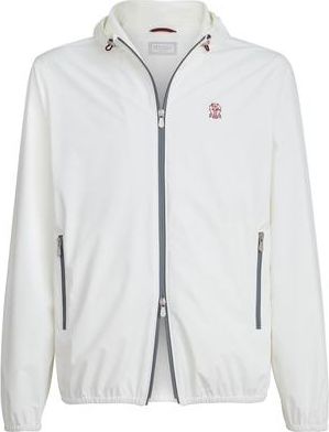 Brunello Cucinelli Nylon jacket in Off-White at Nordstrom, Size Xx-Large Eu