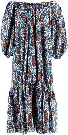 La DoubleJ Blue Paisley Print Paloma Dress Size S