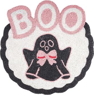 Tiramisu Boo Belle Beaded Halloween Placemat