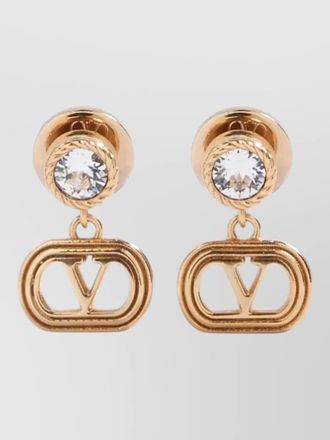 Valentino Garavani swarovski crystal stud earrings