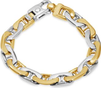 Pompeii3 Mens Marine Link 14k Gold (39gram) or Platinum (62gram) 8.5mm Bracelet 8.5