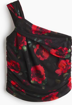 H&M One-Shoulder-Top mit Twistdetail - Schwarz